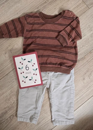 Ensemble marron velours, brand: Zeeman, condition: Very good, size: 6-9 months / 68 cm, €5.00, €5.95 includes Buyer Protection