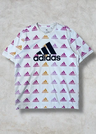 T-Shirt à motifs Adidas floqué moderne unisexe original taille L, marque: adidas, état: Très bon état, taille: L, 14,00 €, 15,40 € Protection acheteurs incluse