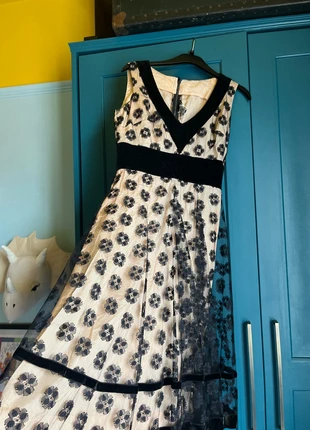 Vintage 1970s 70s floral velvet Jean Varon dress, brand: Vintage Dressing, condition: Good, size: S / 8, £28.00, £30.10 includes Buyer Protection