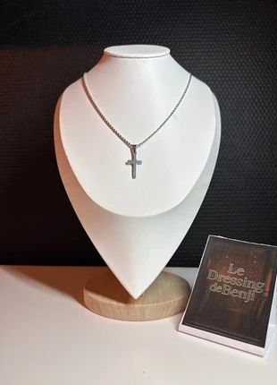 Collier Croix Superposé en acier inoxydable - 50cm, brand: Tendance, condition: New without tags, €6.99, €8.04 includes Buyer Protection