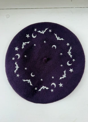 Sunshine by Hester Feelin’ Witchy Purple Beret Halloween Autumn Goth, brand: Sunshine by Hester, condition: Good, size: One size, £20.00, £21.70 includes Buyer Protection