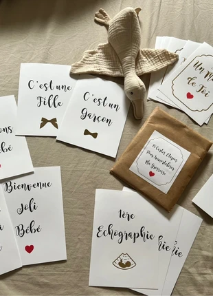 Pochette cartes étapes grossesse, marke: Creatrice, zustand: Neu, mit Etikett, 4,00 €, 4,90 € inklusive Vinted-Käuferschutz