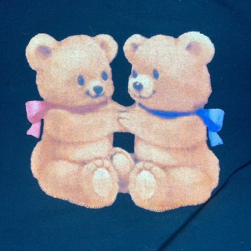 Aliexpress Bear Graphic Long Sleeve Crop Top 3