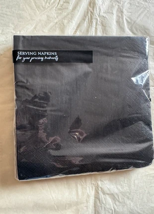 Lot de 20 serviettes noir neuf, brand: PartyDeco, condition: New with tags, €1.00, €1.75 includes Buyer Protection