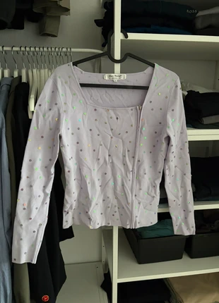 Lilac cardigan with sequins, brand: Rose Nacré, condizioni: Ottime, taglia: S / IT 40 / EU 36, €1.00, €1.75 include la Protezione acquisti