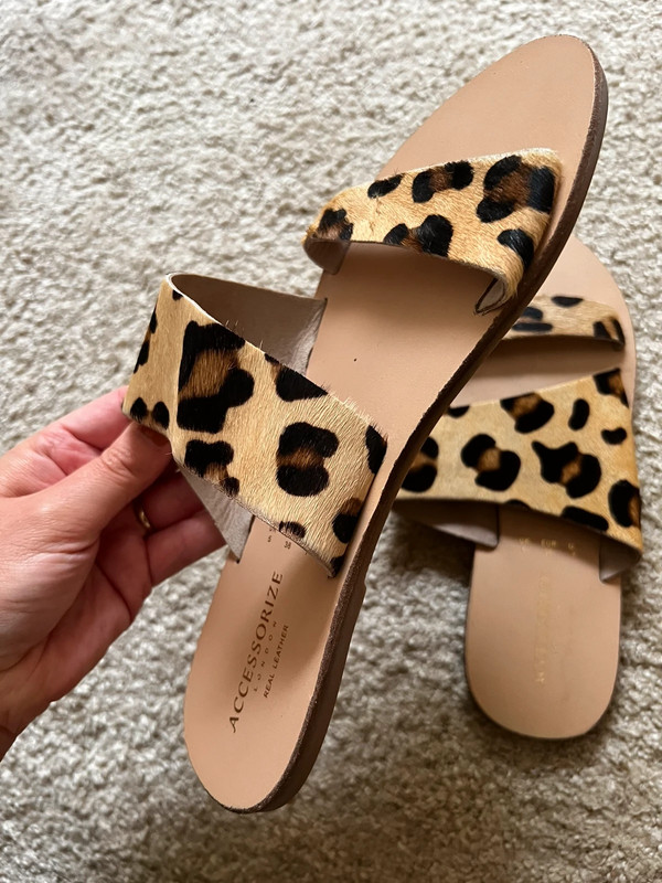 Cheap leopard sales print sandals