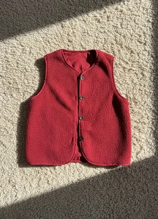 Gilet sans manches style Teddy Rouge Bordeaux, marke: Arden Nova, zustand: Sehr gut, größe: S / 36 / 8, 44,99 €, 47,94 € inklusive Vinted-Käuferschutz