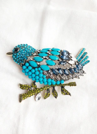 Grande broche oiseau bleu pour manteau, marke: Broche oiseau 🐦☀️, zustand: Sehr gut, 12,00 €, 13,30 € beinhaltet Vinted-Käuferschutz Pro