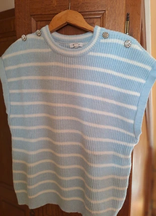 Débardeur rayé bleu et blanc, brand: Kilky, condition: Very good, size: One size, €8.00, €9.10 includes Buyer Protection