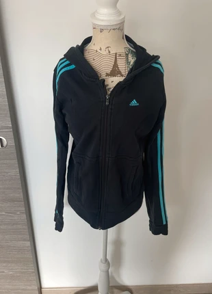 Gilet adidas noir avec bandes bleues , marca: adidas, estado: Bueno, tamaño: M / 38 / 10, 4,00 €, 4,90 € Protección al comprador incluida