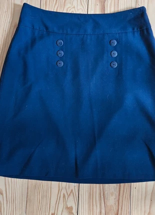 Jupe Courte Bleu Marine Taille L, marca: Boutique Parisienne, estado: Novo sem etiquetas, tamanho: L / 40 / 12, €12.00, €13.30 inclui Proteção do Comprador