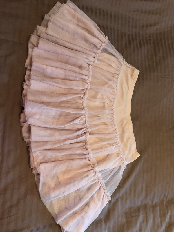 Jupe top froufrou rose