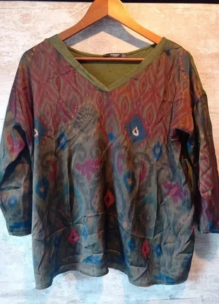 Haut Mango bi matière à manches longues, brand: Mango, condition: Very good, size: S / 36 / 8, €3.00, €3.85 includes Buyer Protection