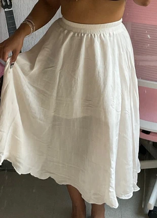 Jupe écru fluide longue cottage core, marca: The Korean Fashion, estado: Muy bueno, tamaño: L / 40 / 12, 5,00 €, 5,95 € Protección al comprador incluida