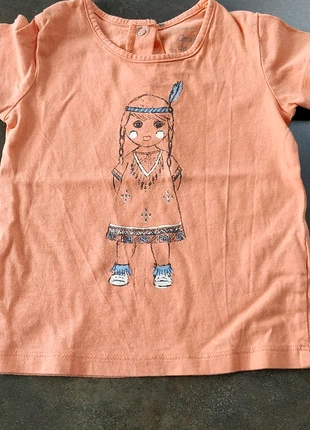 T shirt manche courte, marca: Grain de Blé, estado: Muito bom, tamanho: 12-18 meses / 80 cm, €1.50, €2.28 inclui Proteção do Comprador