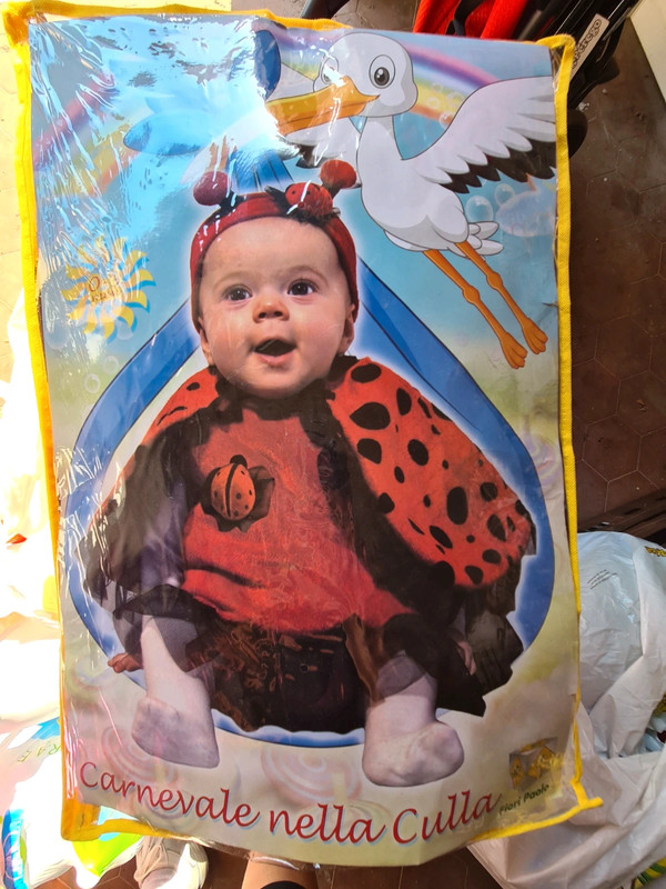 costume di carnevale da coccinella, 0-9 mesi, bambino e bambina, come nuovo