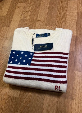 Pull ralph lauren drapeau états-unis/USA/drapeau américain | taille M | femme | rouge et blanc, marque: Ralph Lauren, état: Très bon état, taille: M / 38 / 10, 59,99 €, 63,69 € Protection acheteurs incluse