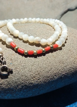 🔥 Collana Vintage Corallo e Madreperla, marca: corallo, estado: Muy bueno, 43,00 €, 45,85 € Protección al comprador incluida
