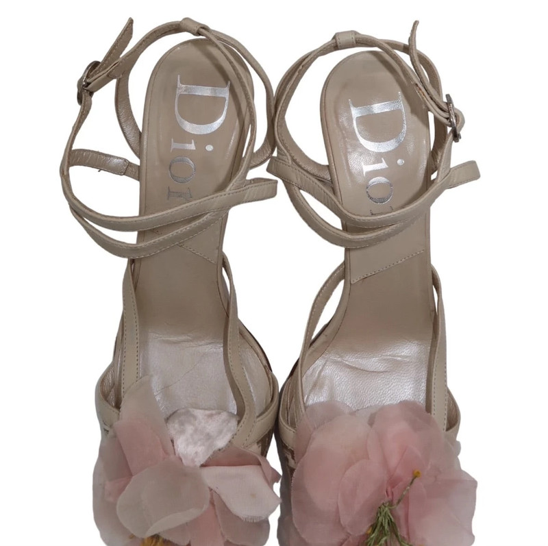 Christian Dior Trotter Flower Mules 5