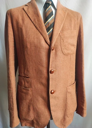 🇮🇹 Blazer Tagliatore, pied de poule, lino🧥, marque: Tagliatore, état: Très bon état, taille: 48, 69,00 €, 73,15 € Protection acheteurs incluse