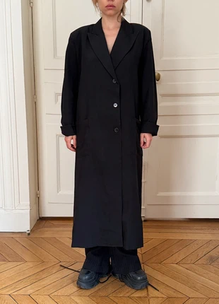 Maxi blazer noir oversize vintage, merk: Vintage Dressing, staat: Heel goed, maat: L / 40 / 12, € 11,50, € 12,78 inclusief Kopersbescherming Pro