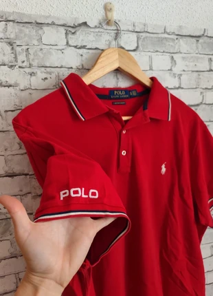Polo Ralph Lauren Vintage 1967 Half Zip Sweatshirt Red Big logo, brand: Ralph Lauren, condizioni: Ottime, taglia: L, €15.00, €16.45 include la Protezione acquisti