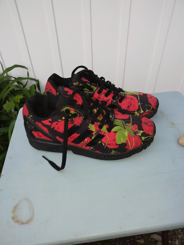 Adidas with roses on them discount