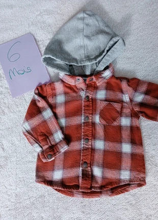 Chemise à capuche Vertbaudet 6 mois, marke: Vertbaudet, zustand: Sehr gut, größe: 6-9 Monate / 68, 2,00 €, 2,80 € inklusive Vinted-Käuferschutz