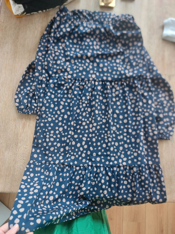Mooie blauw-roze jurk 2
