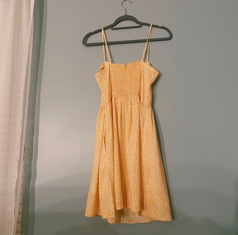 yellow daisy mini dress 2
