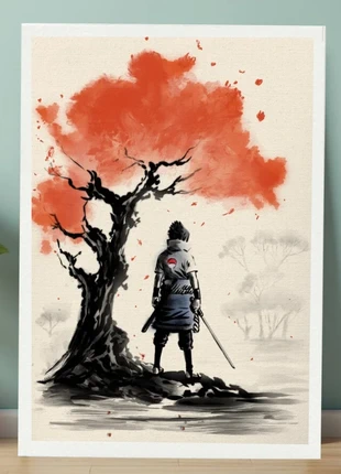Locandina Artistica A4 – Sasuke Uchiha Stilizzato in Stile Giapponese 21x29 cm senza cornice, estado: Nuevo con etiquetas, 9,00 €, 10,15 € Protección al comprador incluida