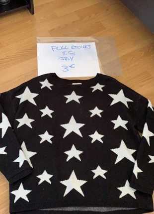 Pull étoiles JDY, brand: Jacqueline de Yong, condition: Good, size: S / 36 / 8, €2.50, €3.33 includes Buyer Protection