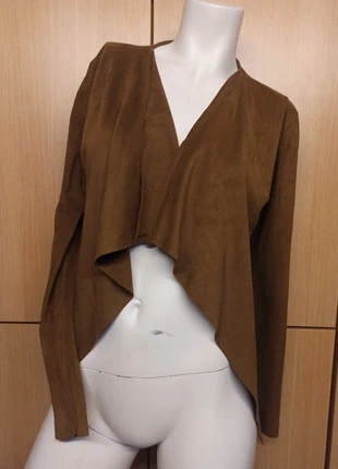 Dnn Cardigan XS Damen Braun Flora Velour Cardigan Frühling, merk: Black out, staat: Heel goed, maat: XS / 34 / 6, € 2,00, € 2,80 inclusief Kopersbescherming