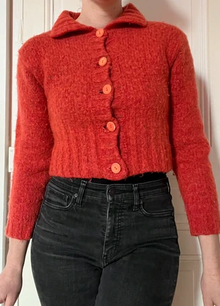 Cardigan vintage orange , brand: Vintage, condition: Good, size: S / 36 / 8, €18.00, €19.60 includes Buyer Protection