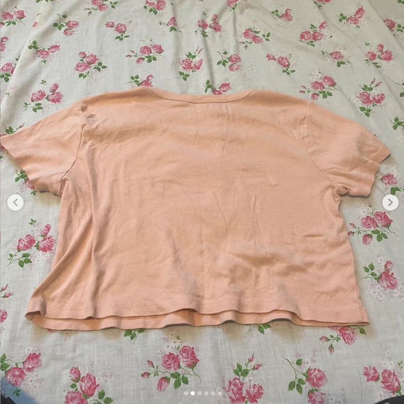 90s Strawberry Shortcake pink graphic cropped t-shirt top 2