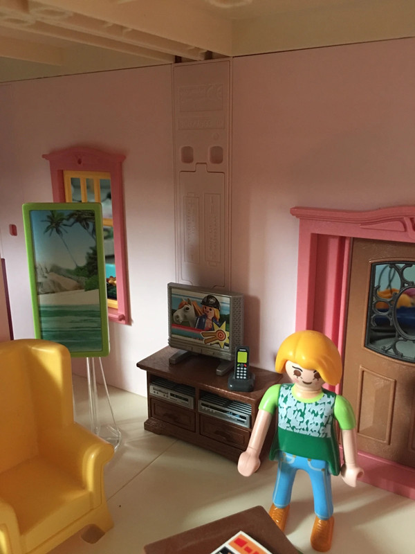 PLAYMOBIL Dollhouse - Salon avec cheminée, Jouets de construction