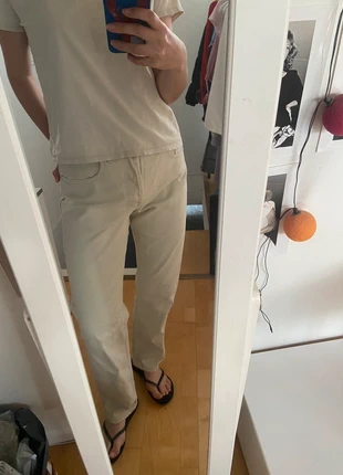 Jeans blanc / crème vintage taille haute et coupe droite, marke: Nixon & Co, zustand: Gut, größe: M / 38 / 10, 4,00 €, 4,90 € inklusive Vinted-Käuferschutz