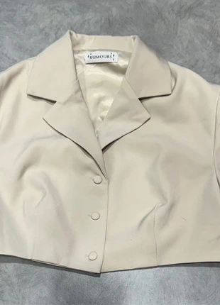 Veste chemise courte – Rumours – Taille S – Beige, brand: Tendance, condition: Very good, size: S / 36 / 8, €6.00, €7.00 includes Buyer Protection