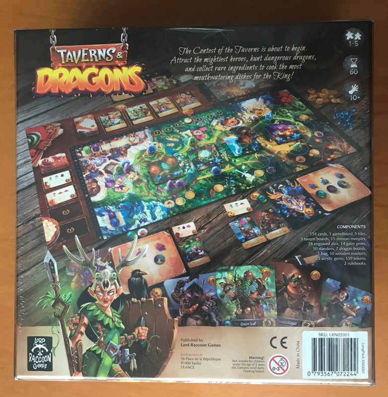 Taverns & Dragons - Kickstarter KS - Gioco da tavolo - Board Game - Nuovo - New Sealed 2