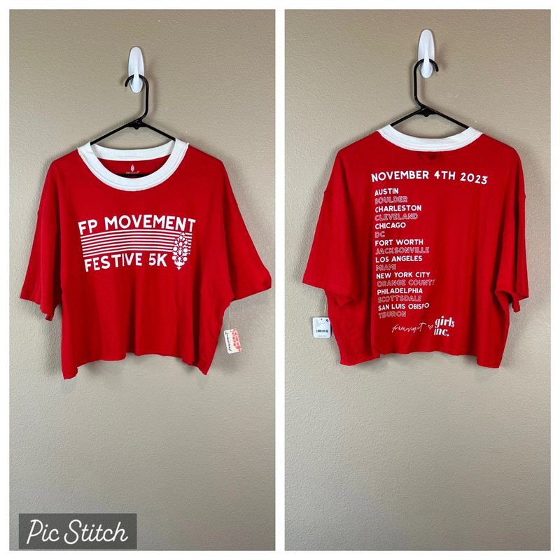 fp movement festive 5k red tee 3