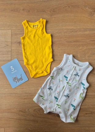 Lot body debardeur et barboteuse, brand: Orchestra, condition: Very good, size: 3-6 months / 62 cm, €3.00, €3.85 includes Buyer Protection