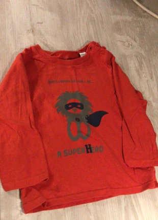 T-shirt manches longues Okaïdi, brand: Okaïdi, condizioni: Ottime, taglia: 9-12 mesi / 74 cm, €1.50, €2.28 include la Protezione acquisti