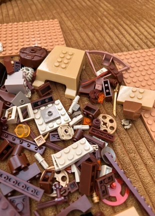 Lot LEGO marron et beige – environ 150 pièces – éléments de construction et roues, marque: LEGO, état: Très bon état, taille: 6 ans / 116 cm, 15,00 €, 16,45 € Protection acheteurs incluse