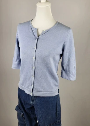 Gilet cardigan femme Ralph Lauren bleu lavande S coton stretch, brand: Ralph Lauren, condizioni: Ottime, taglia: S / IT 40 / EU 36, €20.00, €21.70 include la Protezione acquisti Pro