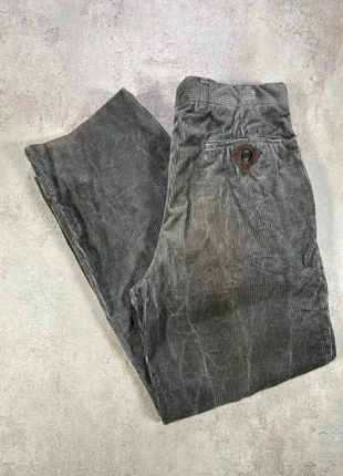 Pantalon En Velours Côtelé / Corduroy pop84 corduroy gris coupe ample latérales patch cuir taille 36, marque: Vintage Dressing, état: Très bon état, taille: W30 | FR 40, 9,00 €, 10,15 € Protection acheteurs (Pro) incluse