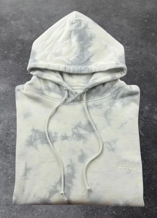 Sweat à capuche gris et blanc délavé tie-dye Sisters + Seekers taille S femme, brand: Sisters & Seekers, condition: Very good, size: S / 36 / 8, €40.00, €42.70 includes Buyer Protection