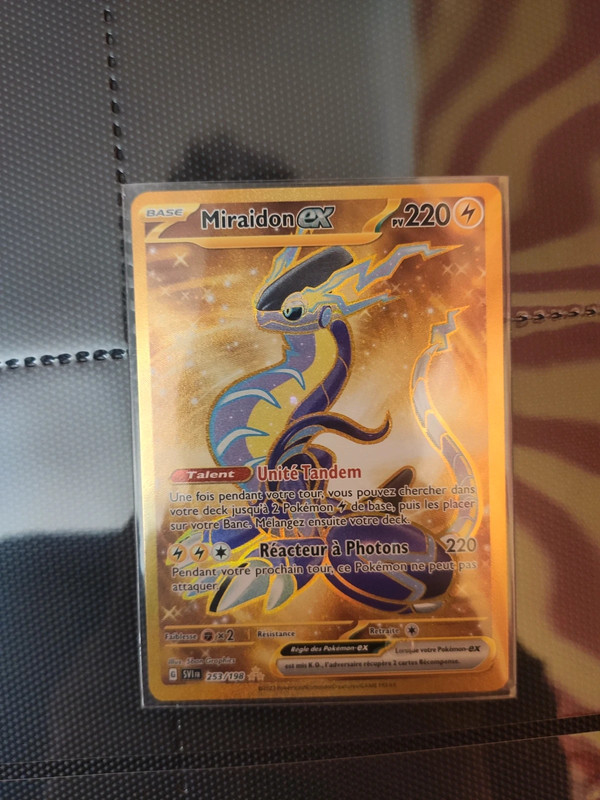 Carte Pokémon Miraidon EX Gold Full Art 253/198 FR - Vinted