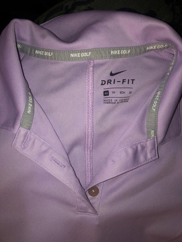 Nike Dri Fit Golf Polo Top  Purple 3