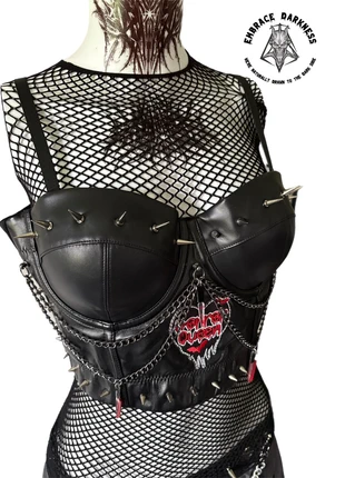 Horror Queen Bustier, brand: Embrace Darkness, condition: New with tags, size: M / UK 12-14, £30.00, £32.20 includes Buyer Protection Pro