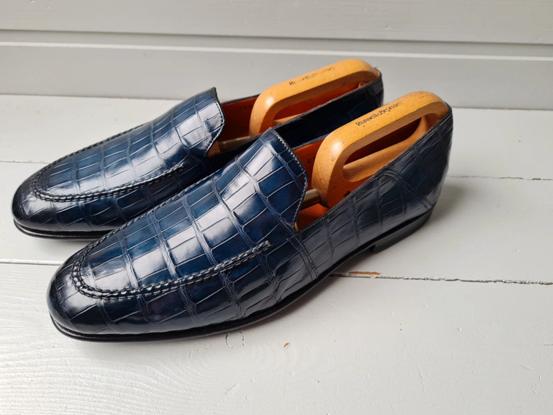 Santoni crocodile clearance shoes